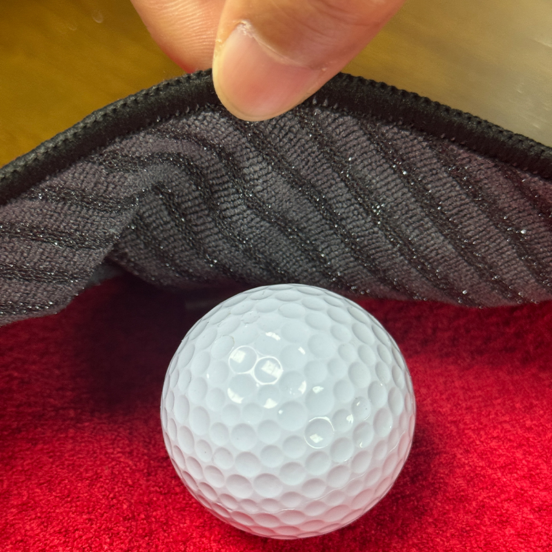 4-in-1 Magnetic Golf Towel with Cleaning Brush & Dirt Removal Pocket | Premium Waffle Microfiber Golf Club Cleaner - 4