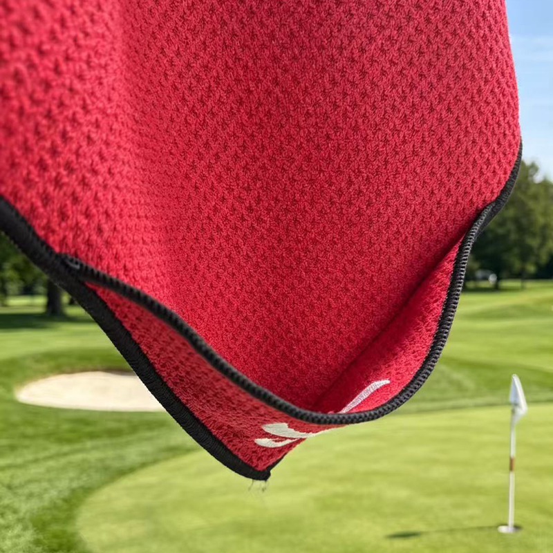 Magnetic golf towel 420gsm waffle sports towel absorbent golf wiping towel cleaning towel - 6