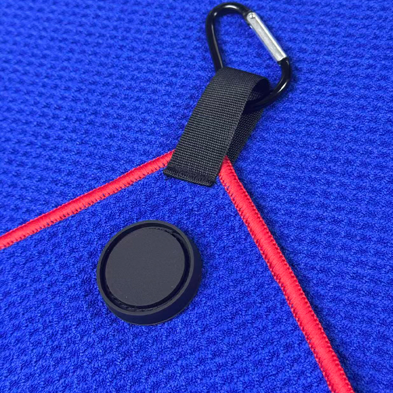 Magnetic golf towel 420gsm waffle sports towel absorbent golf wiping towel cleaning towel - 5