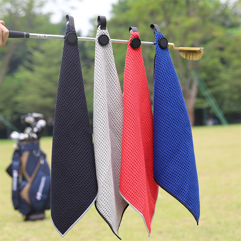 500GSM Microfiber Waffle Golf Towel Embroidered Golf Towel - 1