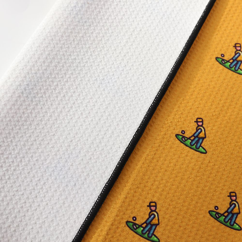 Microfiber Waffle Printed Golf Towel - 4