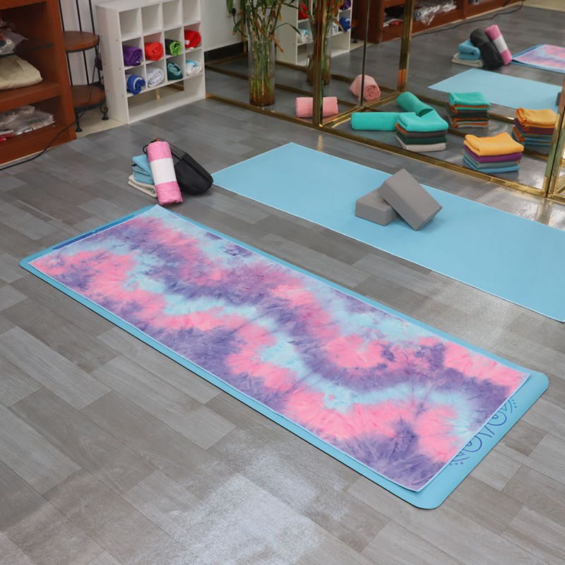 Premium Tie-Dye Yoga Mats Towel – Ultra-Soft Microfiber with Superior Absorbency