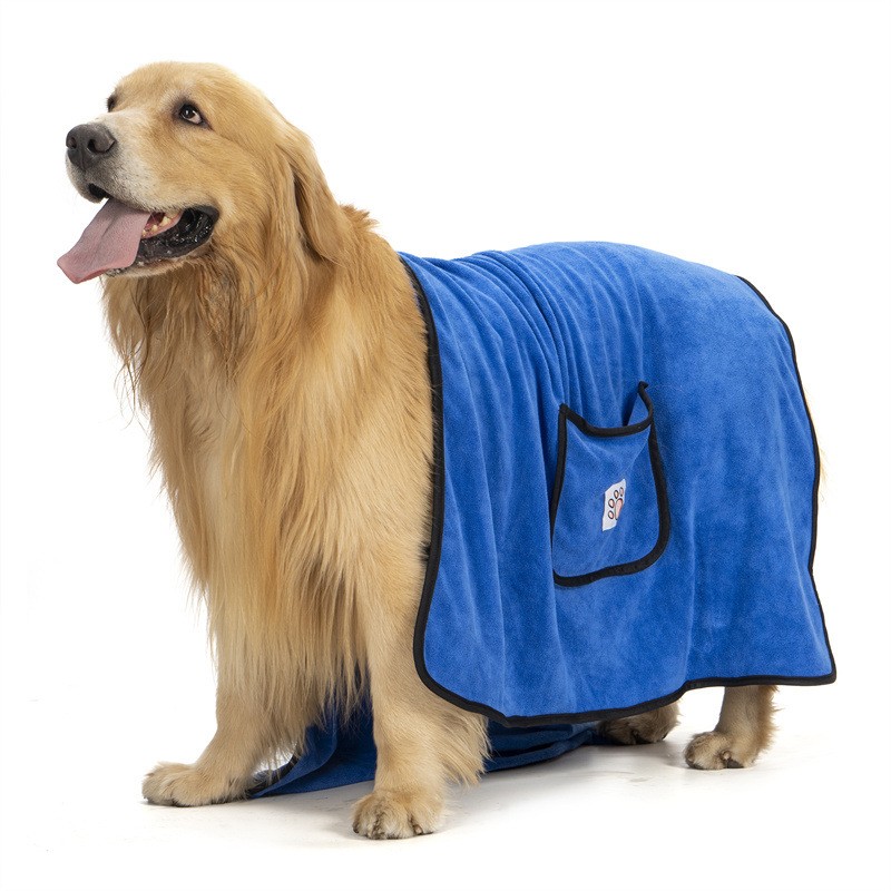 400GSM plush microfiber pet towels with custom colors, logos, labels and print designs for private label brands