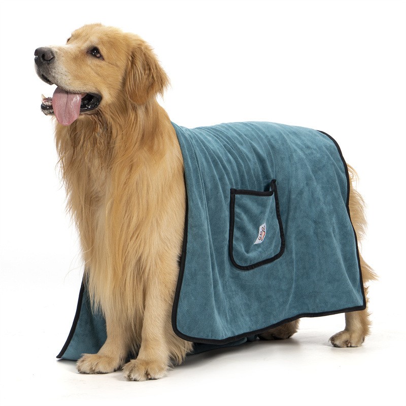 400GSM plush microfiber pet towels with custom colors, logos, labels and print designs for private label brands - 4
