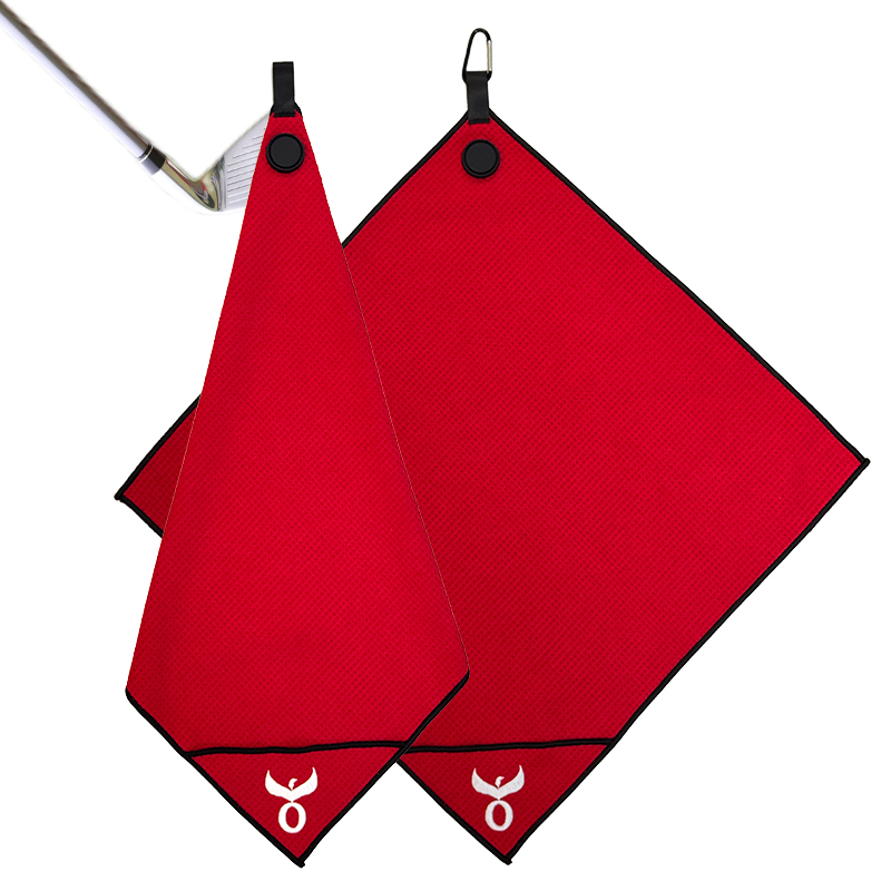 Magnetic golf towel 420gsm waffle sports towel absorbent golf wiping towel cleaning towel - 3