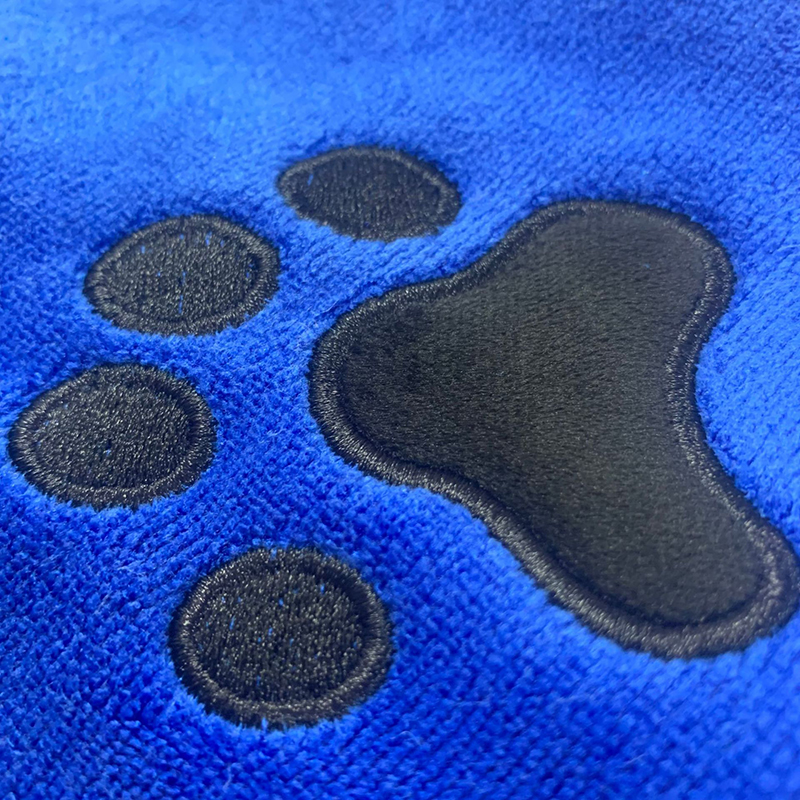 400GSM plush microfiber pet towels with custom colors, logos, labels and print designs for private label brands - 6