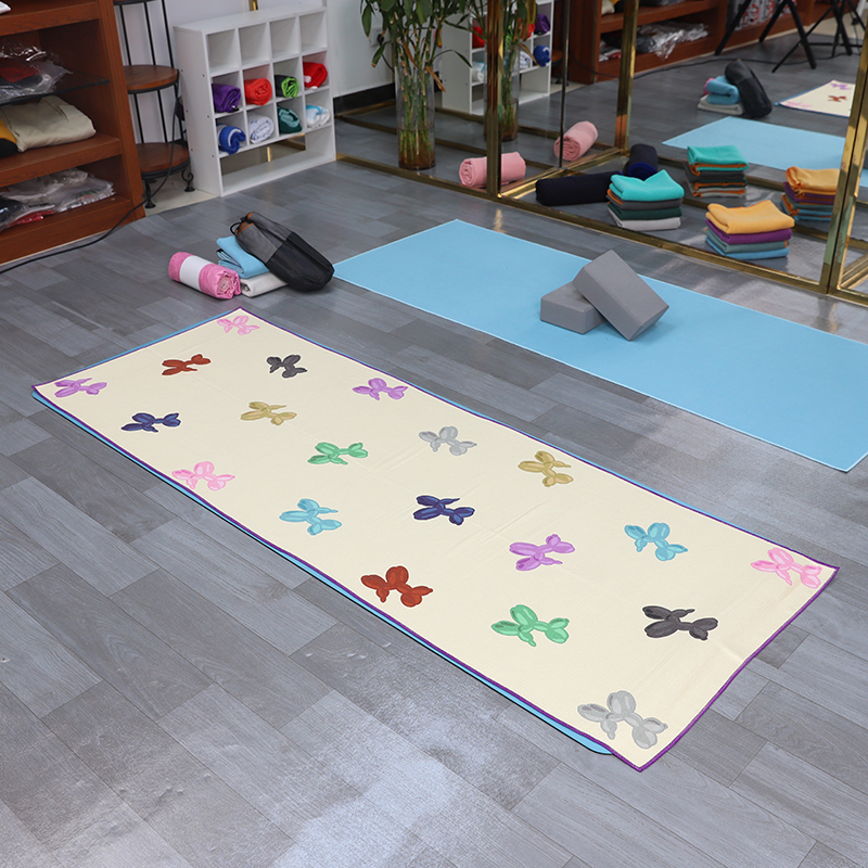360gsm Premium Yoga Mats Towel – Custom Printing, Custom Grip, Private Label Ready - 2