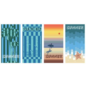 Premium Terry Microfiber Beach Towels – Custom Sizes & Designs Available
