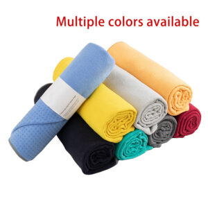 360gsm Premium Microfiber Yoga Mats Towel with Enhanced Silicone Grip – Multiple Colors Available