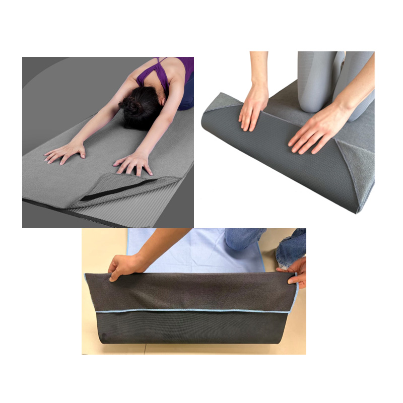 Stay-Put Yoga Mats Towel – Designed to Move with Your Practice - 4